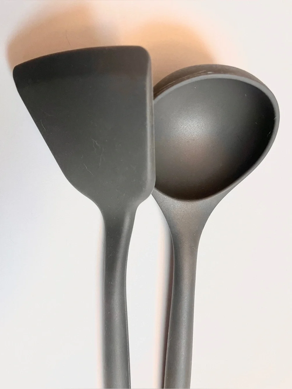 Silicone Spatula and Ladle Set - 2-Piece By Sensarte Grey NWOT